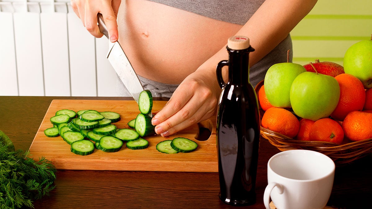 La alimentación vegetariana durante el embarazo