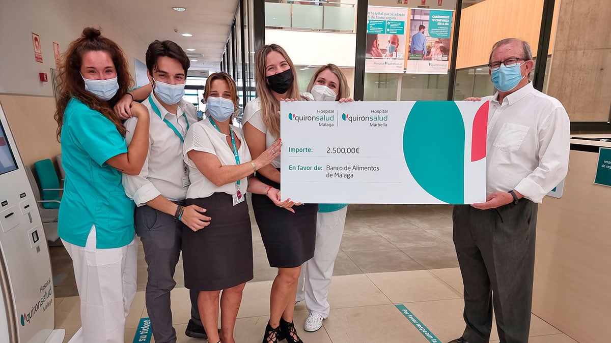 Los hospitales Quirónsalud de Andalucía donan 15.000 euros en ayudas a distintas asociaciones y entidades sociales